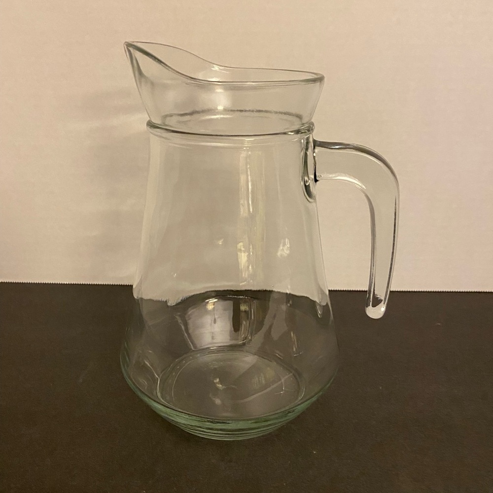 Vintage Clear Glass Carafe/Pitcher